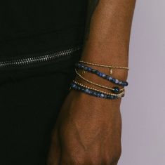 Metal Alchemist Blue Sodalite Gold-Filled Beaded Bracelet Set