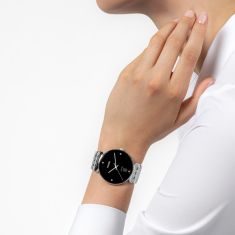 Rado Florence Classic Diamonds Black Dial and Stainless Steel Bracelet Watch | 38mm | R48912713