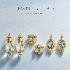 Temple St. Clair 18k Yellow Gold Classic Amulet Earrings