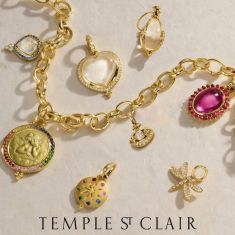 Temple St. Clair 18k Yellow Gold Medium Diamond Pavé Heart Pendant