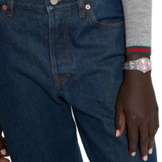 Gucci 25H Pink Dial Stainless Steel Watch 30mm - YA163509