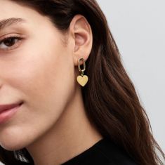 Pandora Engravable Heart Gold-Plated Medallion Charm