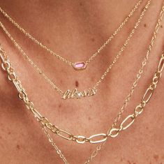 Kendra Scott Lil Sis Short Pendant Necklace, Gold-Plated