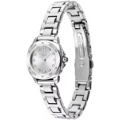 COACH Kitt Silver Crystal Accent Dial Stainless Steel Bracelet Watch 21mm - 14504727
