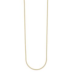 14k Yellow Gold 1.3mm Cable Chain Necklace 1