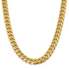 14k Yellow Gold 13.2mm Miami Cuban Chain Necklace