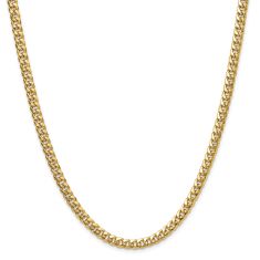14k Yellow Gold 5.25mm Miami Cuban Chain Necklace