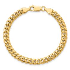 14k Yellow Gold 6mm Miami Cuban Chain Bracelet