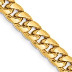 14k Yellow Gold 6mm Miami Cuban Chain Bracelet