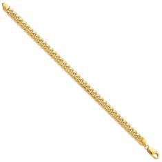 14k Yellow Gold 7.3mm Miami Cuban Chain Bracelet