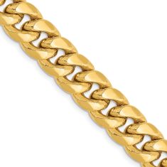 14k Yellow Gold 9.3mm Miami Cuban Chain Necklace