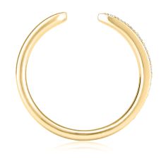 1/6ctw Diamond 14k Yellow Gold Asymmetrical Open Wedding Band