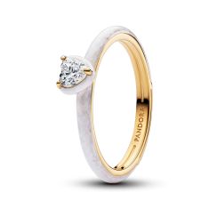 Pandora ME White Chakra Heart Gold-Plated Ring