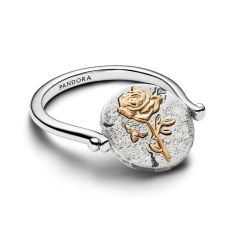 Pandora Rose Two-Tone Reversible Medallion Ring