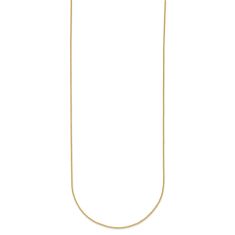 18k Yellow Gold 1.1mm Cable Chain Necklace 1