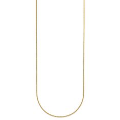 18k Yellow Gold 1.3mm Cable Chain Necklace 1