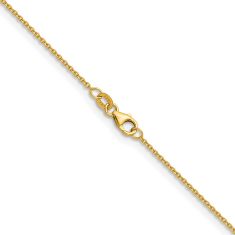 18k Yellow Gold 1.5mm Cable Chain Necklace