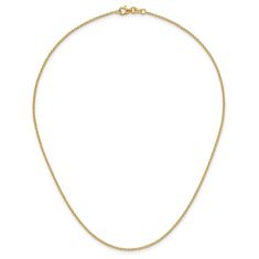 18k Yellow Gold 1.5mm Cable Chain Necklace