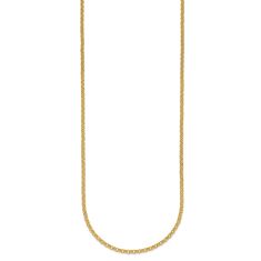 18k Yellow Gold 2.4mm Rolo Chain Necklace 1