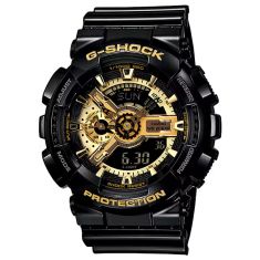 CASIO カシオ 時計 GSHOCK ANALOGDIGITAL GA700 SERIES GA710GB1AJF ゴールド ブラック 樹脂 メンズ アナデジ 美品【本物保証】 Men's Casio G-Shock Analog-Digital Black and Gold-Tone Resin Watch