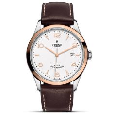 1926 41mm White Dial Rose Gold Bezel Brown Leather Strap Watch M91651-0010
