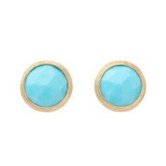 Marco Bicego Jaipur Color 18k Yellow Gold Turquoise Stud Earrings 1