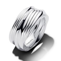 image of Pandora Essence Twisted Double Ring with sku:193890C00