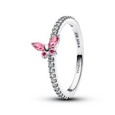 Pandora Sparkling Pink Butterfly Ring 1