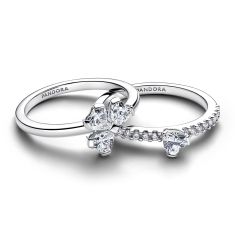 Pandora Sparkling Lucky Clover Splitable Ring