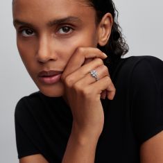 Pandora Sparkling Lucky Clover Splitable Ring
