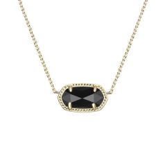 Kendra Scott Elisa Pendant Necklace in Black 1