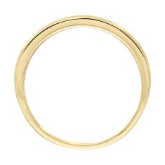 1/10ctw Diamond Yellow Gold Vertical Row Wedding Band | Men