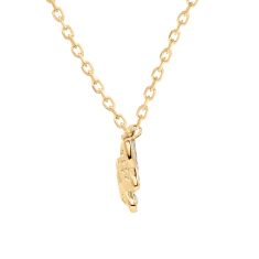 1/15ctw Diamond Butterfly Yellow Gold Necklace