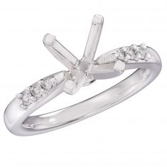 1/15ctw Diamond White Gold Engagement Ring Setting - Design Collection
