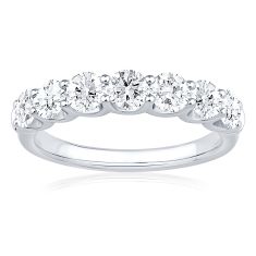 1 1/2ctw Diamond White Gold Wedding Band - Embrace Collection