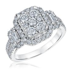 1 1/4ctw Diamond Multi-Top White Gold Engagement Ring | Harmony Collection