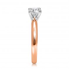 1/2ct Round Lab Grown Diamond Solitaire Rose Gold Engagement Ring