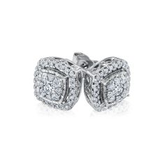 1/2ctw Diamond Composite Sterling Silver Earrings