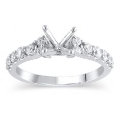image of 1/2ctw Diamond White Gold Engagement Ring Setting - Design Collection with sku:VR7812JEA-WGSE3