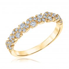 1/2ctw Round Diamond Yellow Gold Wedding Band | Embrace Collection
