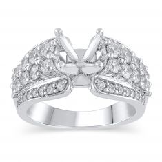 image of 1 3/8ctw Diamond White Gold Engagement Ring Setting - Design Collection with sku:SR0336UE-WGS
