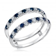White sapphire clearance ring enhancer