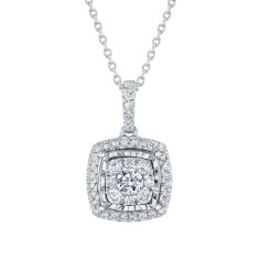 1/3ctw Diamond Composite Sterling Silver Pendant Necklace