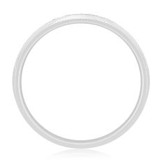 1/3ctw Diamond Double Row Textured White Gold Band - Men
