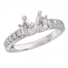 1/3ctw Diamond White Gold Engagement Ring Setting | Design Collection