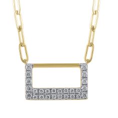 1/3ctw Diamond Yellow Gold Pendant Necklace