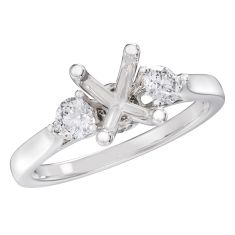 1/4ctw Diamond White Gold Engagement Ring Setting - Design Collection
