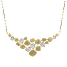 1/4ctw Diamond Yellow Gold Necklace