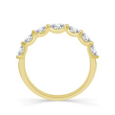 1/4ctw Marquise Diamond Yellow Gold Wedding Band