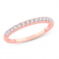 1/4ctw Round Diamond Rose Gold Wedding Band | Embrace Collection